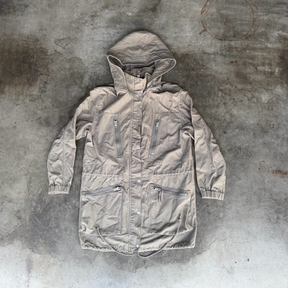 ALL SAINTS Skyler Parka Womens Coat Trench Jacket Cotton Size M
